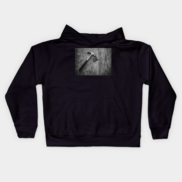 Hammer and nails Kids Hoodie by yackers1